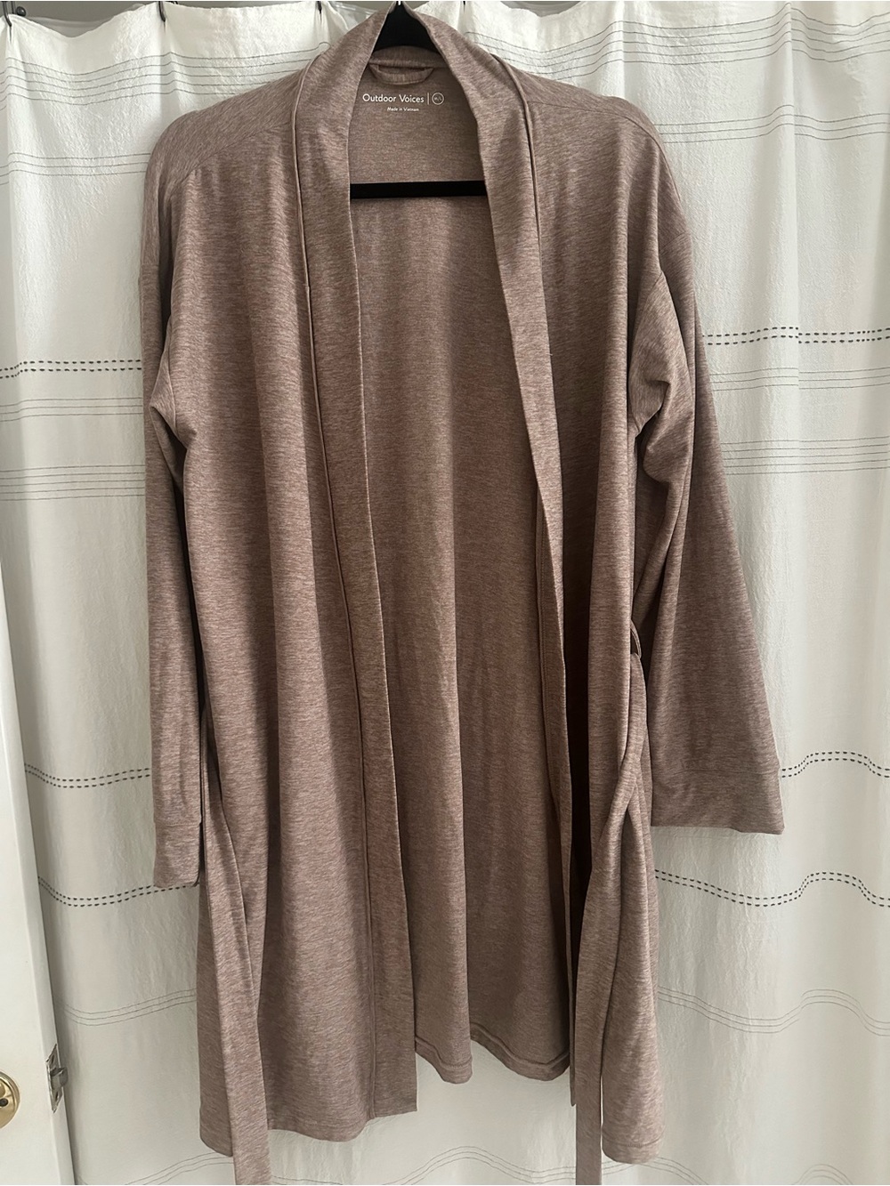 Outdoor Voices CloudKnit robe M/L Mocha - Picture 3 of 5
